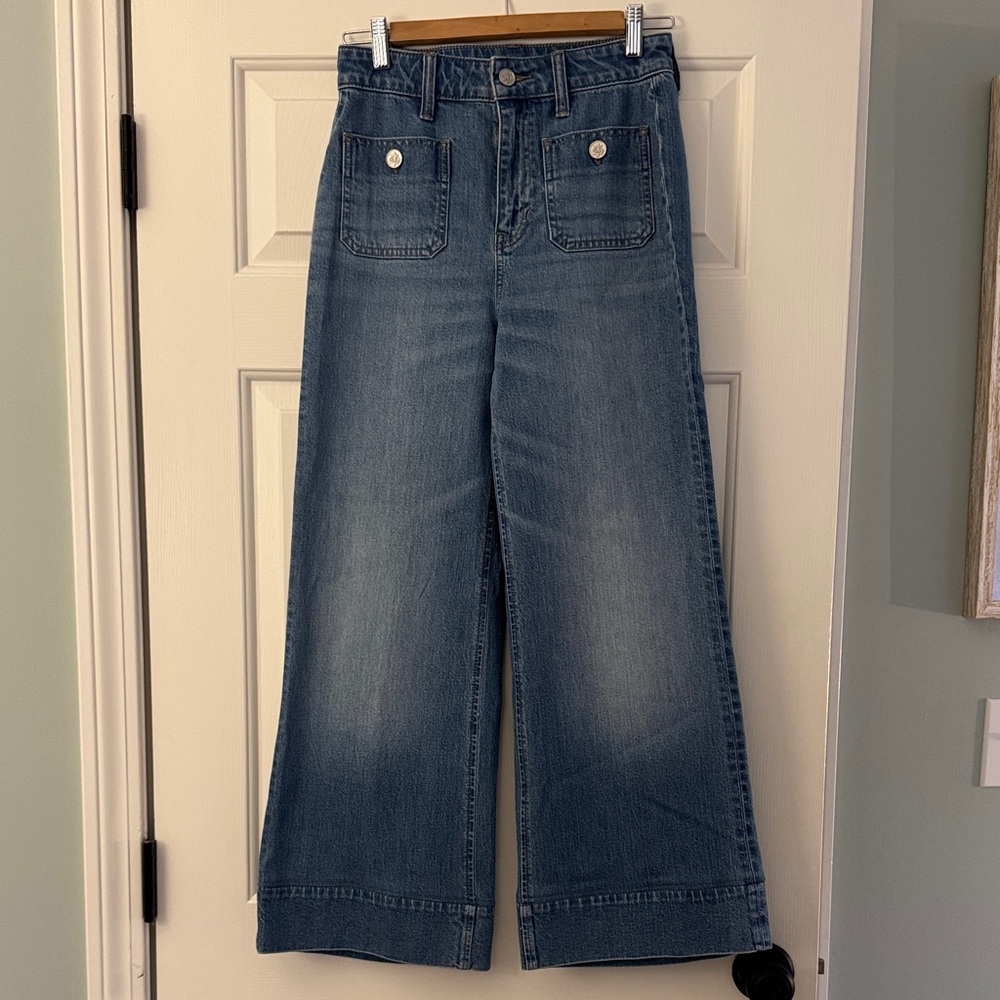 J. Crew ‘96 Denim Trouser Flare Jeans - Picture 3 of 11